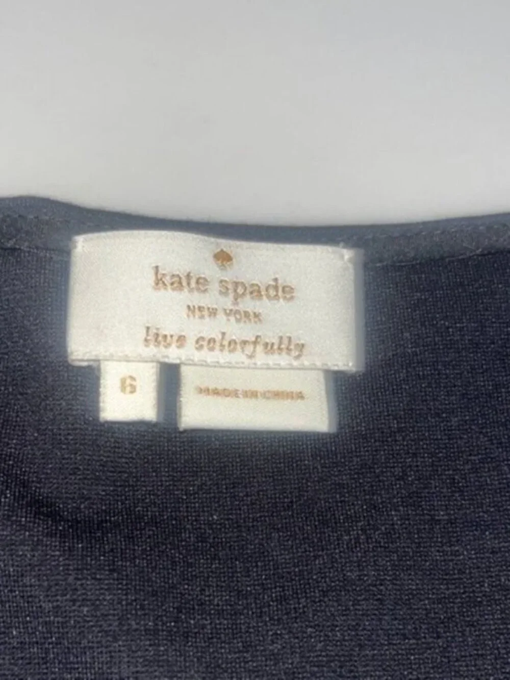 Kate Spade New York Black Bow Back Peplum Tank Top